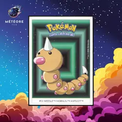 Carte Pokemon Aspicot / Weedle 13 Sticker Dunkin Boomer - Image 1