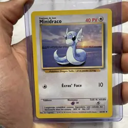 Pokemon 1999 Pokemon French Minidraco Dratini #26/102 Vintage Nintendo NM/MT TCG - Image 1