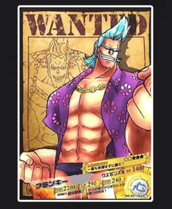 PREORDER Franky WANTED AR Carddass Japanese One Piece Card - Image 1