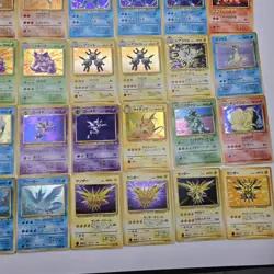 64 Japanese Card Lot | All Holos | Articuno | Mew | LAPRAS | Aerodacryl | Entei - Image 2