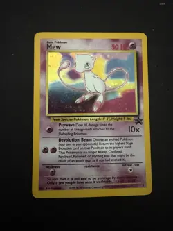 MEW Pokemon Card - WOTC Promo - Black Star - #9 - HOLO - - Image 3