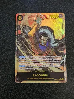 Crocodile OP14-120 SEC Alt Art The Azure Sea’s Seven One Piece Card Game Eng NM - Image 1