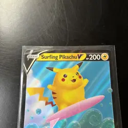 Pokemon Card Surfing Pikachu V 008/025 Celebrations Near Mint - Image 2
