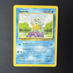 NM Squirtle 63/102 Base Set Pokemon Card - Image 2