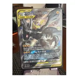 Pikachu & Zekrom GX TAG TEAM Promo SM168 Holo Pokemon TCG Card English - Image 1