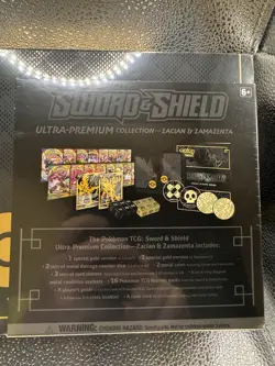 POKEMON SWORD AND SHIELD ZACIAN & ZAMAZENTA ULTRA-PREMIUM COLLECTION BOX SEALED - Image 2
