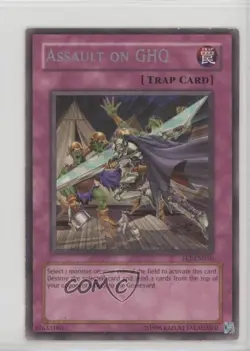 R - Assault on GHQ Unlimited YuGiOh Flaming Eternity #FET-EN056 2005 READ - Image 1