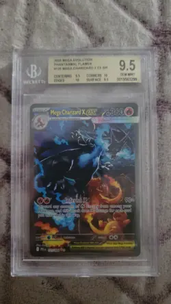 Pokemon Mega Charizard X Ex #125 SIR Phantasmal Flames BGS 9.5 GEM MINT - Image 1
