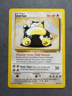 2002 Pokemon TCG Snorlax Legendary Collection Non Holo 64/110 - Image 1