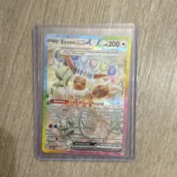 Eevee ex 223/187 Sv8a: Terastal Fest Special Art Rare Holo Indonesian Pokemon - Image 1
