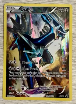 Pokemon TCG Dialga Holo Rare Full Art Ultra Rare XY77 - Image 1
