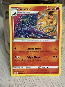 Pokemon TCG Salazzle Sword & Shield Base Set 028/202 Regular Uncommon-NM - Image 1