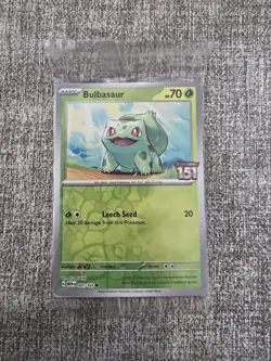 Bulbasaur Pokemon TCG Scarlet & Violet 151 Best Buy Stamped Promo Sealed 001/165 - Image 1
