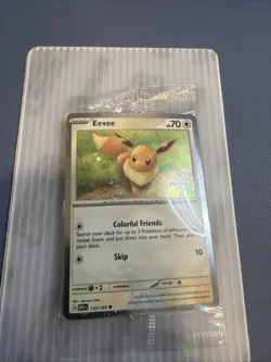 Eevee 133/165 SEALED Pokemon Holiday Calendar 2025 Festive Stamp Snowflake - Image 1