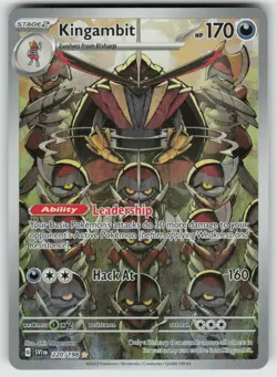 Kingambit 220/198 Illustration Rare Scarlet & Violet Pokemon Near Mint - Image 1