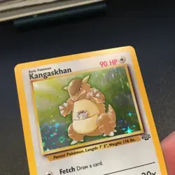 Vintage 1999 Kangaskhan Pokemon Holo Card 90 HP 5/64 LV. 40 #115 - Image 4