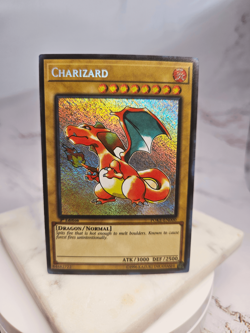 Charizard (Pokemon Red) Secret Rare Custom Yugioh Crossover Collector Card - Image 1