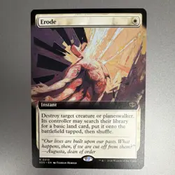 Wizards of the Coast Erode (Extended Art) Rare Card Secrets of Strixhaven - Image 1