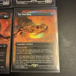 The One Ring Borderless Foil Lord of the Rings LOTR MTG Magic the Gathering Card - Image 2