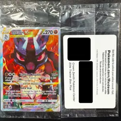 Pokemon Crown Zenith ETB+ PLUS Lucario VSTAR Sealed Promo SWSH291 & Code Card - Image 1