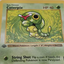 Near Mint | 1st Edition Base Set Shadowless | Caterpie 45/102 | Pokemon Card - Image 1