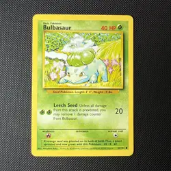 LP Bulbasaur 44/102 Base Set Pokemon Card - Image 2