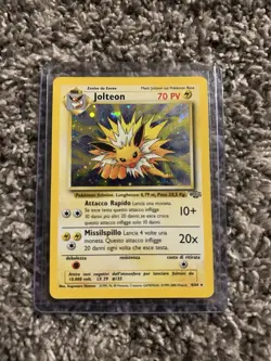 Jolteon Jungle Holo Rare Unlimited Italian 70 HP 4/64 1999 Pokemon TCG Card MP - Image 2