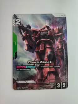 Gundam Card Game GCG Char’s Zaku II Beta Alt Art - Image 2