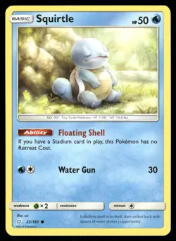 Squirtle 22/181 Common Team Up Pokemon Moderately Played - Image 1