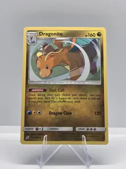 Dragonite 119/181 Holo Rare Team Up Pokemon LP - Image 1