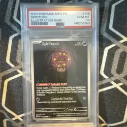 PSA 10 Spiritomb 148/132 Pokemon Me01: Mega Evolution Illustration Rare 2025 - Image 1