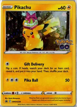 Pikachu SWSH234 - Holo Sword & Shield Promo Pokemon NM - Image 1