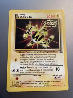 Pokemon TCG Electabuzz Wizards Black Star Promos 2 Regular Promo - Image 1