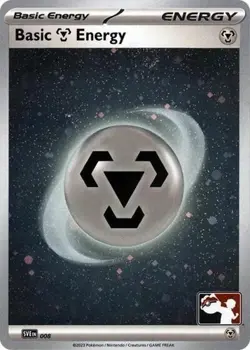 1x Basic Metal Energy (Cosmos Holo, #008) - H NM Eng Pokemon - Prize Pack Series - Image 1