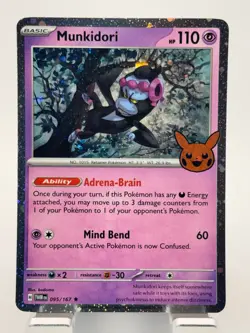 Munkidori (Cosmos Holo) 095/167 Holo Trick or Trade 2024 Pokemon TCG NM - Image 1