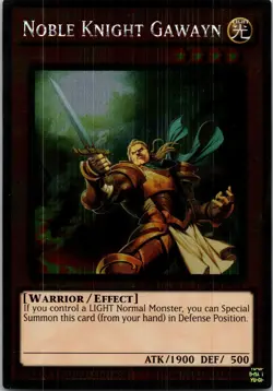 Yugioh Noble Knight Gawayn NKRT-EN004 Limited Edition Platinum Rare NM - Image 1