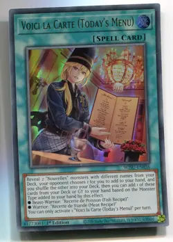 Yu-Gi-Oh! Voici La Carte Todays Menu Ultra Rare englisch WISU-EN036 - Image 1