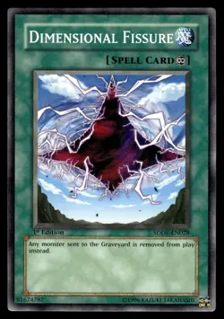 Yu-Gi-Oh! 1st Edition Dimensional Fissure #SDDE-EN028 Light Play - Image 1