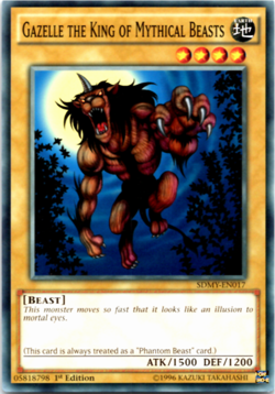 GAZELLE THE KING OF MYTHICAL BEASTS SDMY-EN017 - Common - 1st Edition Yugioh - Image 1