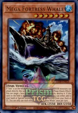 1st Ed Mega Fortress Whale Ultra Rare #LED9-EN016 Yugioh - Image 1