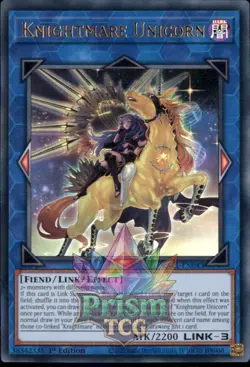 1st ed Knightmare Unicorn ultra rare RA01-EN043 Yugioh - Image 1
