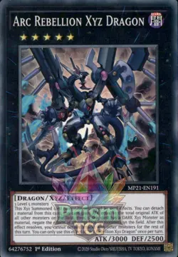 1st ed Arc Rebellion Xyz Dragon super rare MP21-EN191 Yugioh - Image 1