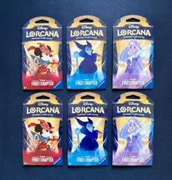 Disney Lorcana TCG: First Chapter EVERY ART Sleeved Blister Lot Of 6 SEALED EN02 - Image 1