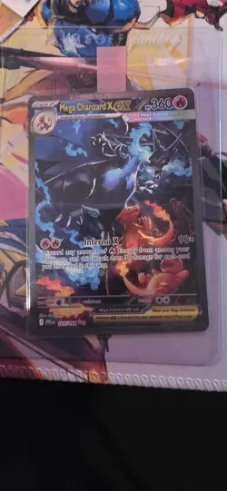 Mega Charizard X ex 125/094 SIR: Phantasmal Flames Pokemon Card - Image 1