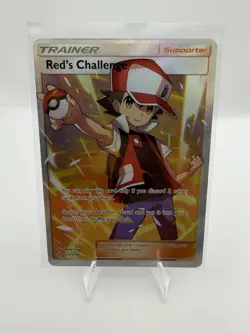 Pokemon TCG Unbroken Bonds Red's Challenge Holo Card 213/214 Full Art Ultra Rare - Image 1