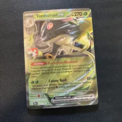 Toedscruel Ex Pokemon Prize Pack Series 4 Promo Pokemon Card NM/LP Play Stamp - Image 1