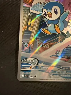 Piplup 042 Holo MEP Mega Evolution Promo Pokemon Full Art Pokemon Card - Image 5