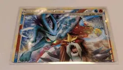 Pokemon TCG Unleashed Suicune and Entei Legend Holo Card Top 94/95 - Image 1