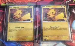 Pokemon TCG: (2) 2026 Pokemon Day 30th Anniversary Pikachu 051 Stamped Promo NM - Image 1