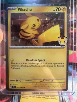 Pokemon TCG: (2) 2026 Pokemon Day 30th Anniversary Pikachu 051 Stamped Promo NM - Image 2